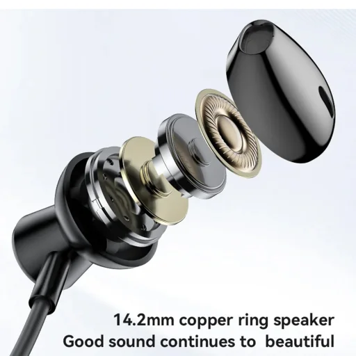 Yesido - Vezeték nélküli fülhallgató (YSP20) - Mágneses, Nyakpántos kialakítás, Bluetooth V5.3, 400mAh, Type-C - Fekete - 7