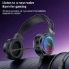 Vezetékes fejhallgató Yesido EK05 - Játékhoz, USB, mikrofonnal, RGB LED világítással - Fekete thumbnail