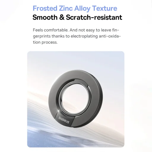 Baseus Desk Holder MagPro 3 (Z0004800) - Mágneses, Kettős Gyűrű - Kozmikus Fekete - 4