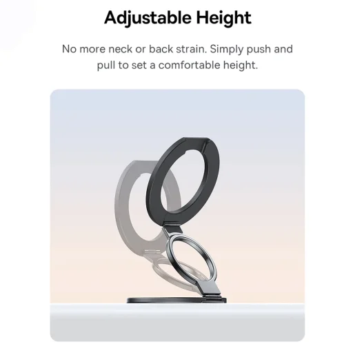 Baseus Desk Holder MagPro 3 (Z0004800) - Mágneses, Kettős Gyűrű - Kozmikus Fekete - 5