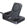 Baseus - 6 az 1-ben töltőállomás Nomos ND11 (E00078801123-00) - Mágneses Vezeték nélküli, 2x AC, 2x USB-C, USB, 67W - Kozmikus Fekete thumbnail