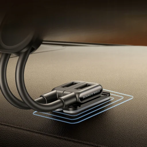 Baseus - Autós tartó PrimeTrip C03s (C0013701) - MagSafe, műszerfalra/szélvédőre, rugalmas, 20N mágneses tartás - Kozmikus fekete - 5