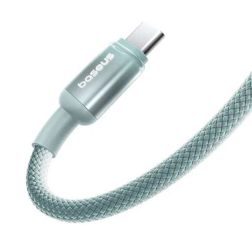 Baseus - Data Cable Discolor (E0420701) - USB-C to USB-C, 100W, 480Mbps, 2m - Kék/Zöld - 2