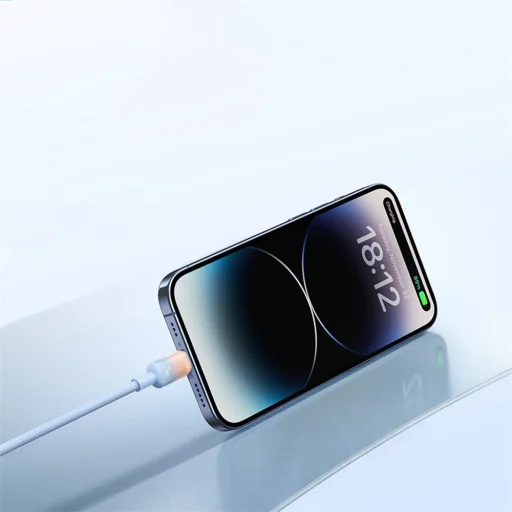 USB-A to USB-C Ezüst 100W 480Mbps 2m Baseus - Data Cable Discolor (E0420803) - 6