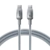 USB-C to USB-C, 100W, 2m Ezüst Baseus - Data Cable Discolor (E0420703) kábel thumbnail