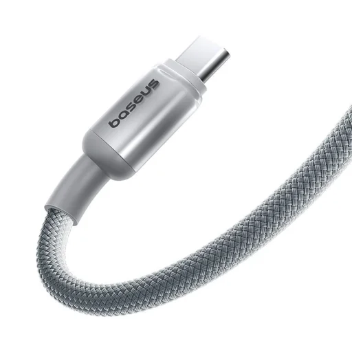 USB-C to USB-C, 100W, 2m Ezüst Baseus - Data Cable Discolor (E0420703) kábel - 4