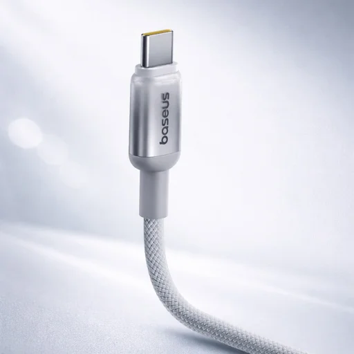 USB-A to USB-C Ezüst 100W 480Mbps 2m Baseus - Data Cable Discolor (E0420803) - 5