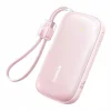 Baseus EnerFill FC21 Qpow 3 Ultra Power Bank levehető kábellel, 10000mAh, 22.5W, Digitális Kijelző - Nebula Pink thumbnail