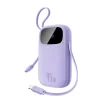 Power Bank Baseus EnerFill FC31 Qpow 3 (E0028C02) - USB-C/Lightning kábelekkel, 10000mAh, 45W, Digitális Kijelző - Nebula Purple thumbnail