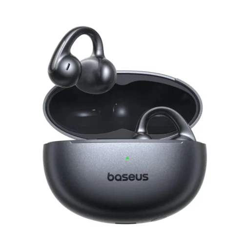 Wireless Earbuds Bowie MC1 Pro (A0102503) - Bluetooth 6.0, Hi-Res, TWS, Multipoint, Open Ear Clip-On - Cosmic Black Baseus - 1