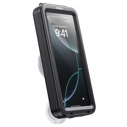 Baseus - Kerékpártartó PrimeTrip VB1 RainShield (C0013D01) - Mágneses tartás, Állítható, Lopásgátló rendszer - Kozmikus fekete - 4