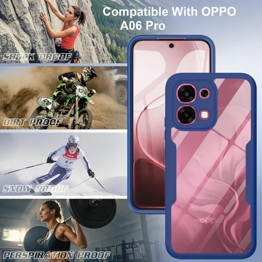 Oppo A6 Pro 4G / A6 Pro 5G Kék Techsuit - ColorVerse 360 Sorozat + Képernyővédő tok - 6