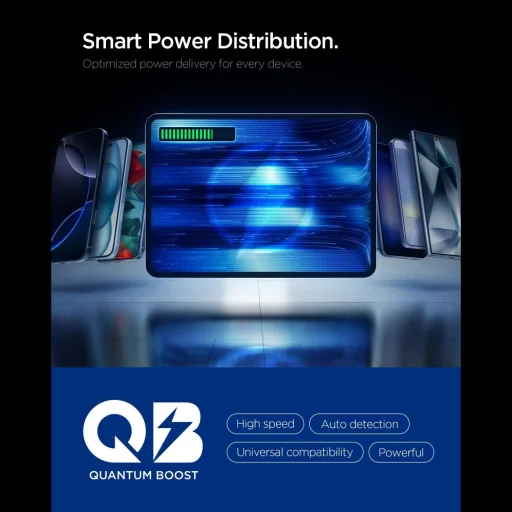 Spigen Essential Ee673eu 3-portos hálózati töltő 67W Fehér - 5