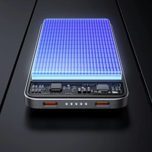 Mcdodo - Magnetic Power Bank Meta Series (MC-3781) - 10000mAh, 20W, Ultra-Vékony Kialakítás - Fekete - 6