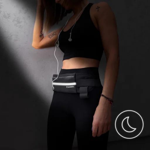 Wozinsky bővíthető futóöv fekete (WRBBK1) - 5