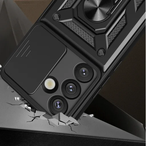 Hybrid Armor Camshield Tok Samsung Galaxy S26 Plus - Fekete - 3