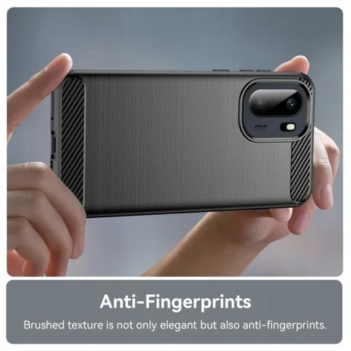 OnePlus 15R Fekete Techsuit Carbon Silicone tok - 3