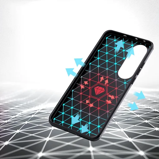 OnePlus Nord CE4 Lite - Fekete Techsuit - Carbon Silicone tok - 4