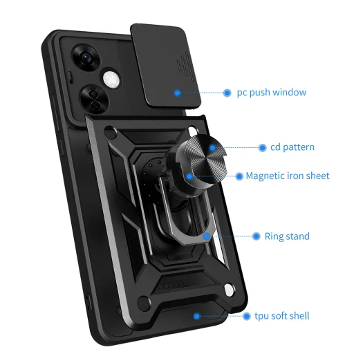 OnePlus Nord CE4 Lite Techsuit CamShield Series - Kék tok - 2