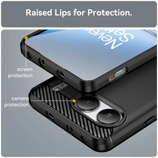 OnePlus Nord 4 Fekete Techsuit Carbon Silicone tok - 5