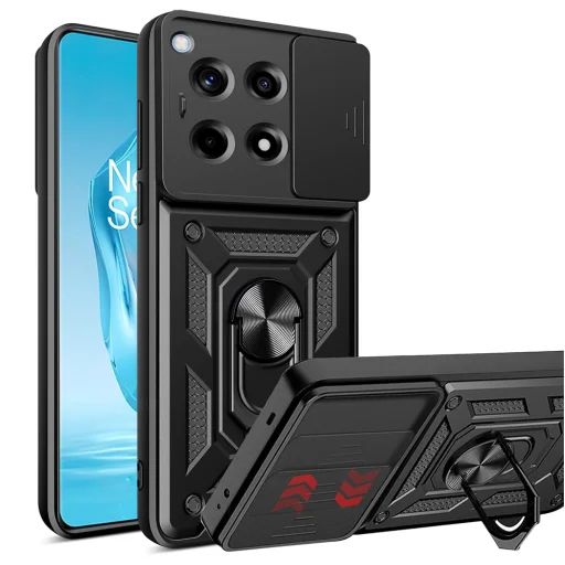 OnePlus 12R Fekete Techsuit CamShield Series tok - 1