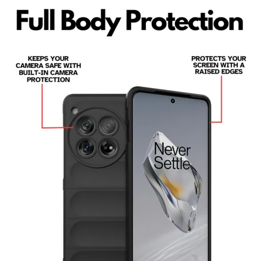 OnePlus 12 Techsuit Magic Shield čierne puzdro - 5