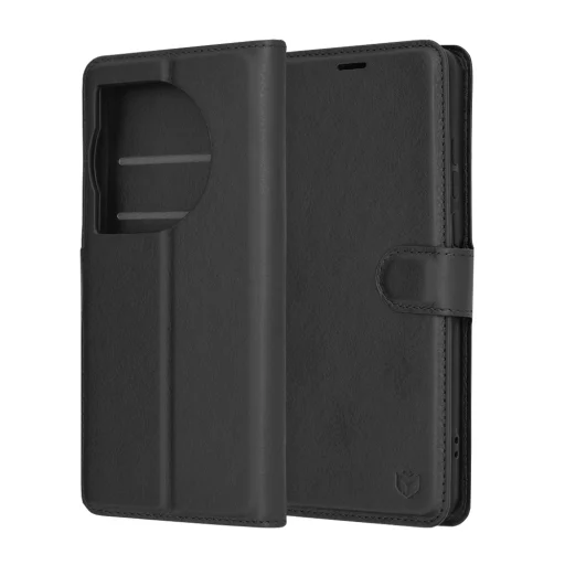 OnePlus 12 Fekete Techsuit - Leather Folio tok - 6