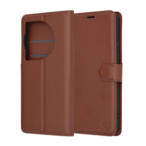 OnePlus 12 Barna Techsuit - Leather Folio tok - 6