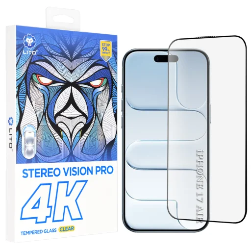 iPhone 17 Air Lito - D+ Max 4K - Black üvegfólia - 1