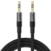 Acefast Audio kábel (J10) - 2x mini Jack 3.5mm, Alumínium + nejlonfonat, 1m - Fekete thumbnail