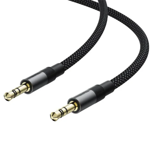 Acefast Audio kábel (J10) - 2x mini Jack 3.5mm, Alumínium + nejlonfonat, 1m - Fekete - 5