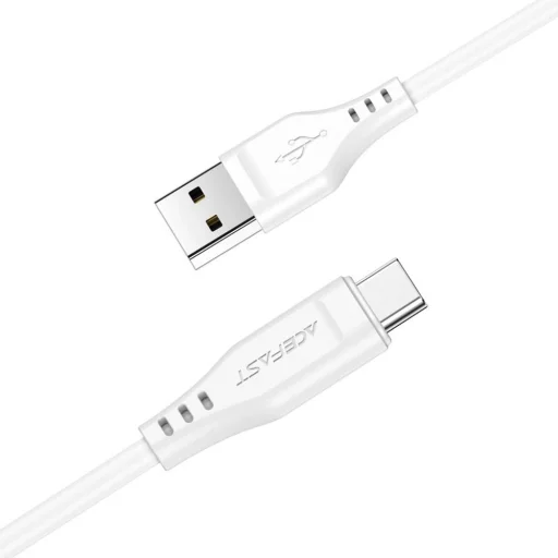 USB to Type-C 60W 3A Gyors Töltő 1.2m Fehér Acefast Data Cable (C3-03) - 2