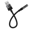 USB Férfi Kábel Jack 3.5mm Női Acefast Audio Adapter (J13), Plug & Play, Nagy Hűségű Hangzás, Késés Nélkül, 15cm - Fekete thumbnail