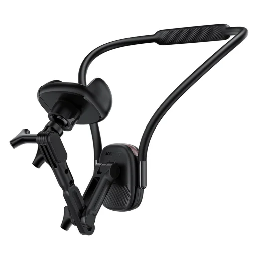 GoPro, Telefon Acefast Nyak Telefon Tartó (E33) - Bilinccsel, 360°-ban Állítható, Biztonságos Illeszkedés, Szilikon Nyakpánt - Fekete - 5
