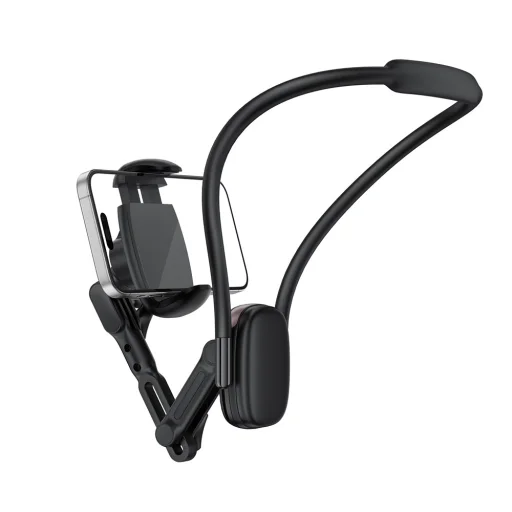 GoPro, Telefon Acefast Nyak Telefon Tartó (E33) - Bilinccsel, 360°-ban Állítható, Biztonságos Illeszkedés, Szilikon Nyakpánt - Fekete - 7