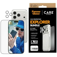 CARE by PanzerGlass Flagship Explorer 3 az 1-ben tok + üvegfólia + lencsevédő készlet iPhone 17 Pro tok