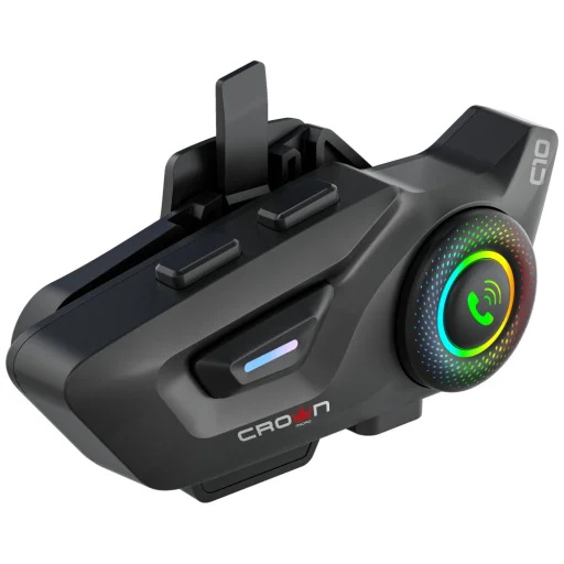Crown C10 Motorkerékpár Intercom Bluetooth 5.3 fekete - 3
