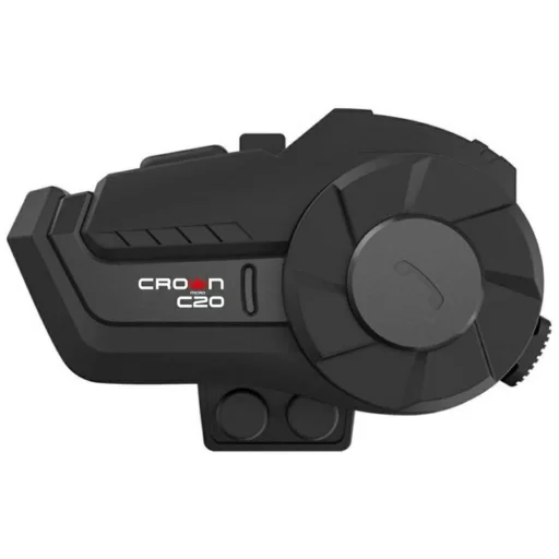 Crown C20 Motorkerékpár Intercom Bluetooth 5.1 fekete - 1