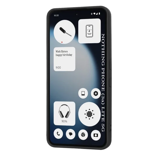 Nothing Phone (3a) Lite Techsuit - SoftFlex - Fekete tok - 2