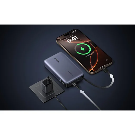 UGREEN PB551 Power Bank, 20000 mAh, 145W, retractable cable - 8