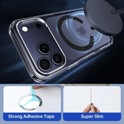 MMP-200 Tech-protect Mágneses MagSafe Gyűrű Fekete - 7