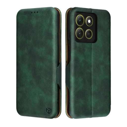 Motorola Moto G86 Zöld Techsuit Safe Wallet Plus tok - 1