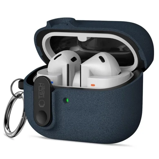 Samsung Galaxy Buds 3 / 3 Fe / 3 Pro Tech-protect Slim Hook tok Fluffy Kék - 1