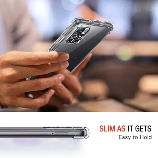 Xiaomi Redmi Note 11 / Note 11S Techsuit - Ütésálló Átlátszó Szilikon - Átlátszó tok - 2