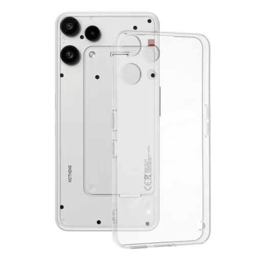 Nothing Phone (3a) Lite Transparent Techsuit - Clear Silicone tok - 1