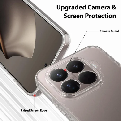 Xiaomi 15T Pro karcálló átlátszó akril TPU tok - 6
