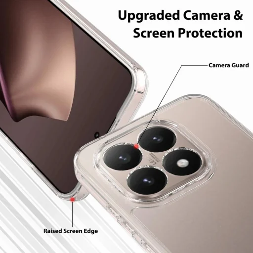 Xiaomi 15T karcálló átlátszó akril TPU tok - 3