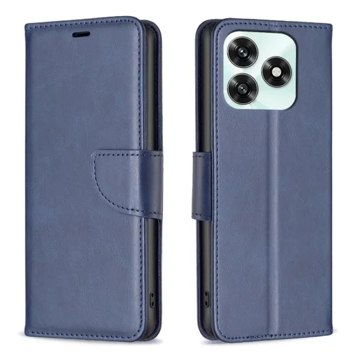 Honor X5c Plus – báránybőr hatású, flip műbőr tok, kék - 1