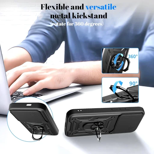 Xiaomi Poco F8 Pro - Techsuit CamShield Series - Kék tok - 5