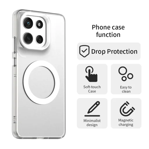 Motorola Moto G86 White Techsuit - CandyCase MagSafe tok - 2